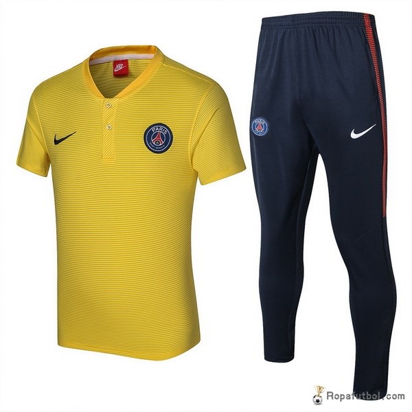 Polo Paris Saint Germain Conjunto Completo 2017/18 Amarillo